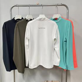 GGG 高尔夫 男士 经典长袖高领衫 光滑小高领T恤 运动休闲百搭