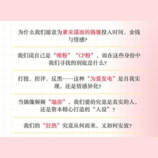 预售 预计2月中旬发货 偶像与我：狂热、共情与自我建构 商品图1
