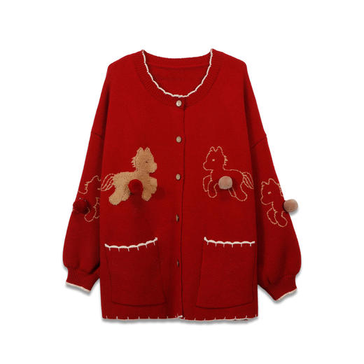 休闲卡通小马宽松开衫-纪念日百货门店同款169264571 商品图2