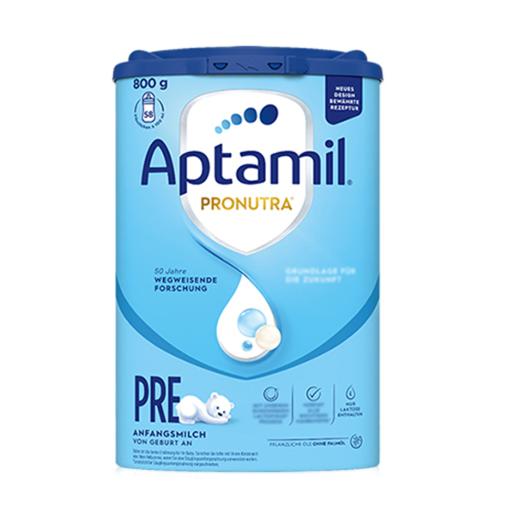 【德国直邮】德国 爱他美（Aptamil）pre段1段2段3段1+段2+段婴儿配方奶粉易乐罐蓝罐 800g 商品图1