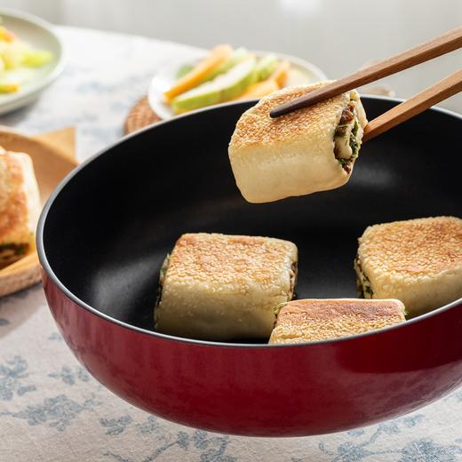 菜菜定制安哥拉红不粘平底锅 | 升级加宽加热底板，丝滑不粘，导热快、轻油少烟 商品图1