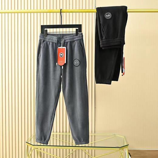 加拿大鹅2025冬季男士抗静电双面加绒加厚运动保暖休闲卫裤！ 商品图3