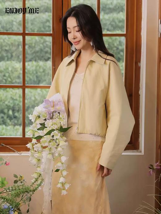 【门店同款】ENJOY春季钻石星河V领针织上衣 169259675 商品图3