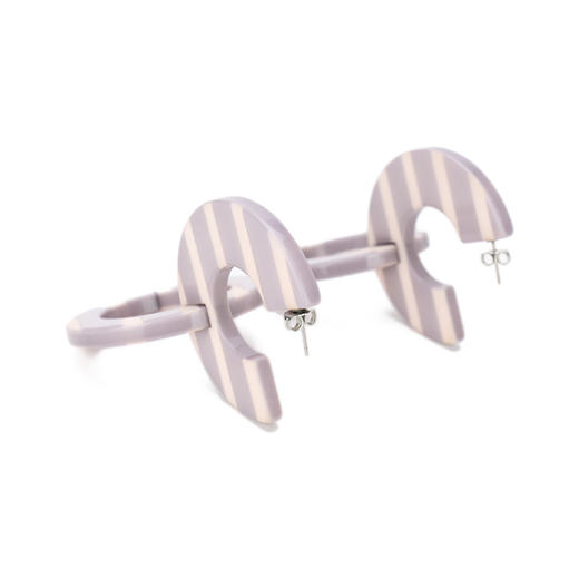 8050232896294 EMPORIO ARMANI 【INS风】女式复古小众夸张环形彩色质感耳饰耳环耳钉【一对】 商品图3