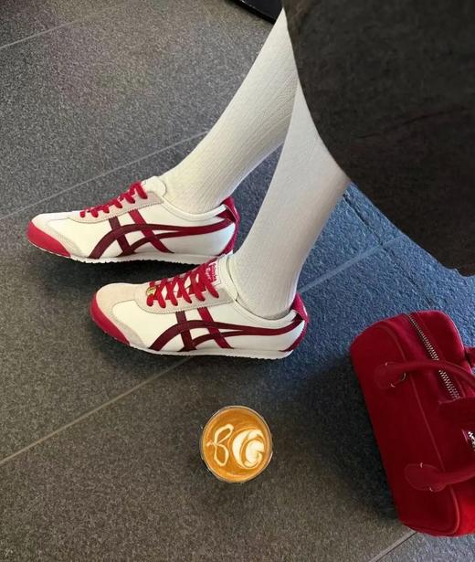 【鬼塚虎 MEXICO 66 CNY马年限定款】舒适时尚百搭经典 支撑  男女同款 白红色 商品图2