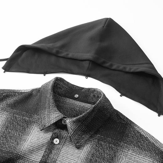 【DX】大依优型大码男装春秋可拆卸帽子休闲外套潮流韩系长袖夹克320斤 商品图3