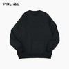PINLI品立2026春季新款男士宽松金属贴片圆领落肩套头休闲上衣上衣潮BG262109004 商品缩略图1