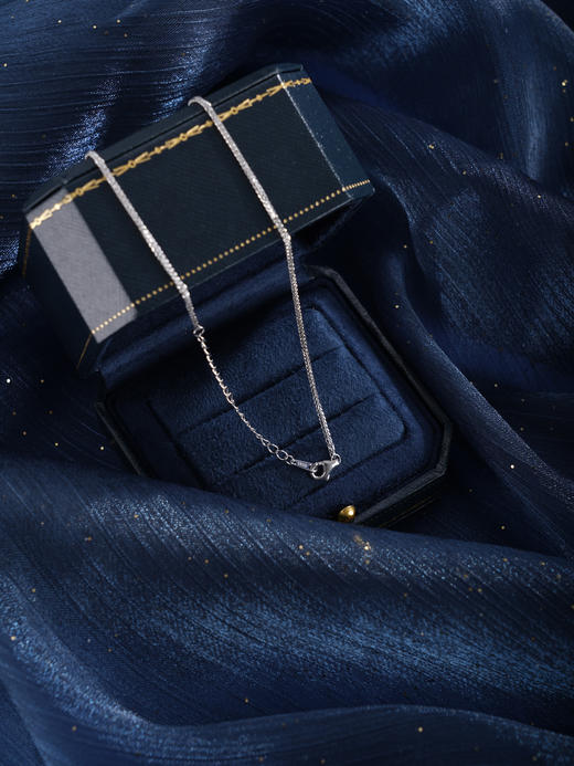 子佩集【碧海潮生】银S925套链【PM2211-XF】项链培育宝石帕拉伊巴蓝碧玺2601 商品图5