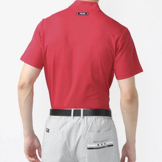 PING 高尔夫男士 夏季速干 小立领竖印花短袖T恤 吸水速干 商品图9