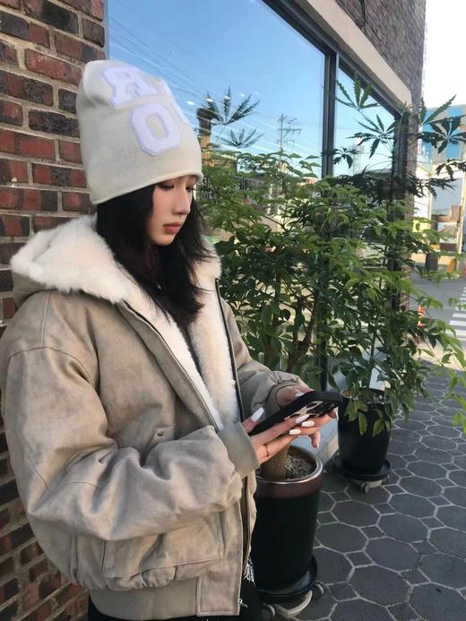 F013015新款“一件过冬”1500g仿水貂毛大理石座山雕连帽棉服 商品图2