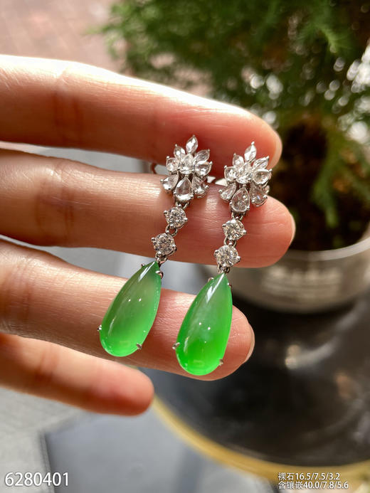 6280401，水滴耳坠。具体价格微信咨询 商品图5