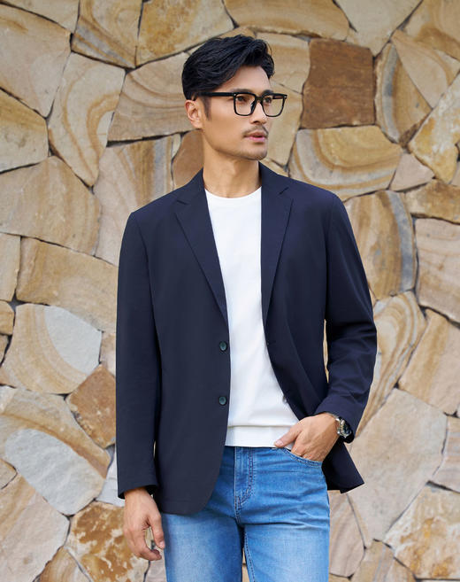 【新锐5号】2026年春季新款休闲单西外套抗皱可机洗西服261R0S552N【T】 商品图4