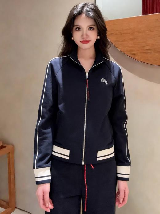 雅y同款时尚运动棒球服撞色外套+弛感锥形运动裤 商品图5