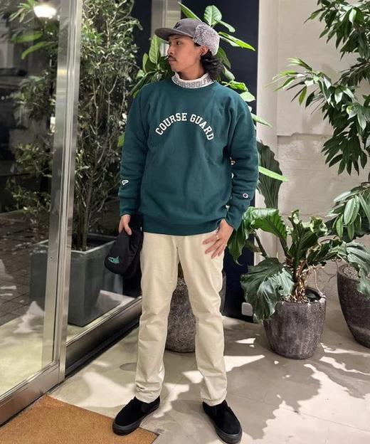 【特价福利】秋冬新款BEAMS高尔夫男士 橙标灯芯绒修身弹力长裤 商品图2