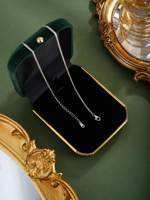 子佩集【炽光序章】银S925套链【PM2275-XF】项链培育宝石祖母绿2601 商品图7