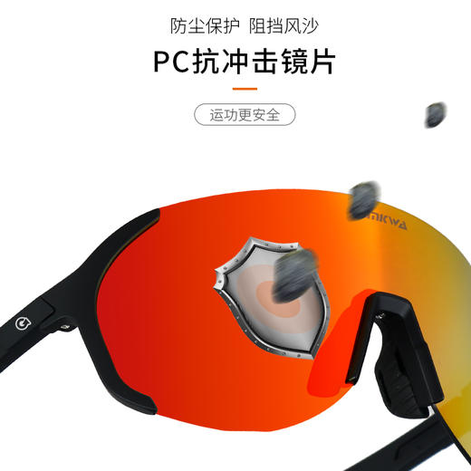 骏誉光华&果凡联名款眼镜SS955马拉松徒步铁三超时无框UV400护眼 商品图6