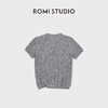 ROMI STUDIO100%高支精纺羊毛镂空纹理短袖/开衫RWDSS61866 商品缩略图3