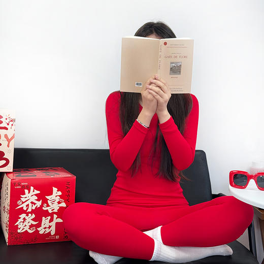 【春节预告：2.14-2.24停发】一套装![觉袈云感磨毛保暖衣套装]一件"开运红"保暖衣，全家暖冬都靠它 商品图2