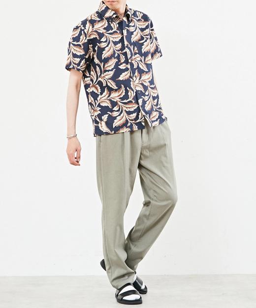 MEN'S MELROSE 夏季男士 格纹清凉感polo领短袖花衬衫 商品图3