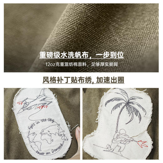 马登工装美式复古制式大容量电脑双肩包旅行徒步通勤水桶背包男款 商品图2