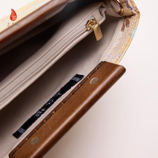 SAINTJOY/上久楷 宋锦斜背包 古钱三多XB3B026203001 商品图6