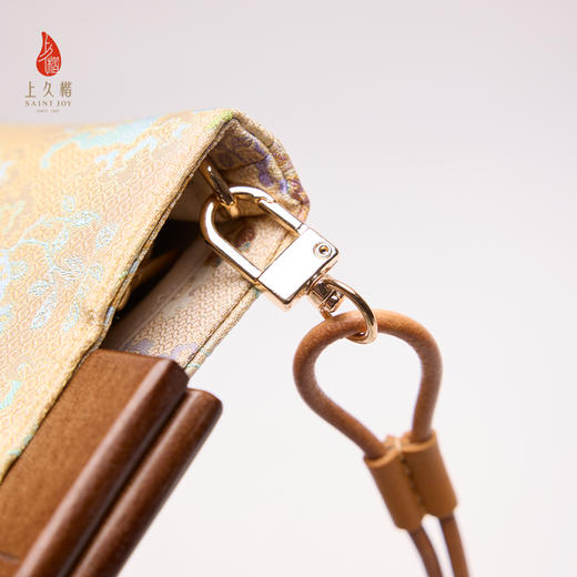 SAINTJOY/上久楷 宋锦斜背包 古钱三多XB3B026203001 商品图8