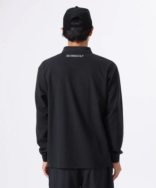 BEAMS GOLF 男款  JONES联名款 秋冬抓绒弹力长袖上衣华夫格Polo衫 商品图8