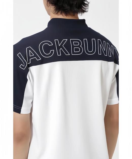Jack Bunny 高尔夫男士 夏季网眼透气双色拼接小高领短袖T恤 商品图13