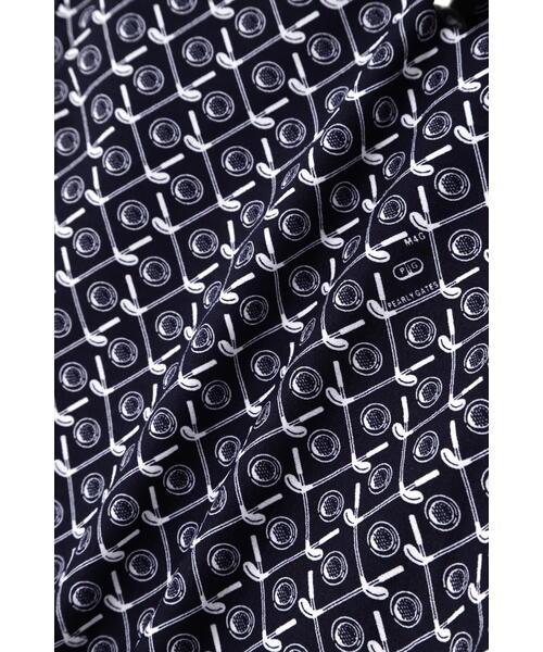 PEARLY GATES 男士高尔夫 TEXBRID格子短裤 球和球杆图案印花 商品图8