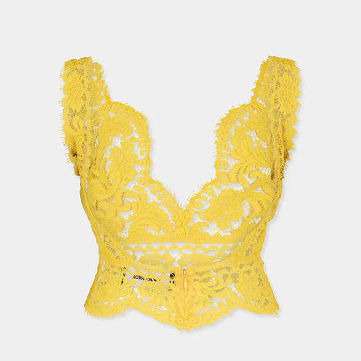 DSQUARED2 女士索菲蕾丝背心 黄色 S75NC1134 S53834 171 商品图1