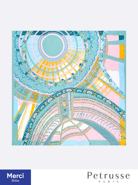 Petrusse 贝图丝 Paris 巴黎印象 真丝方巾