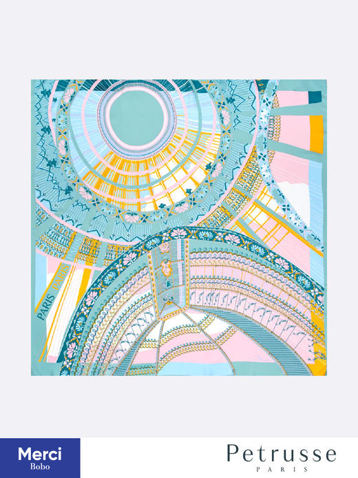 Petrusse 贝图丝 Paris 巴黎印象 真丝方巾 商品图0