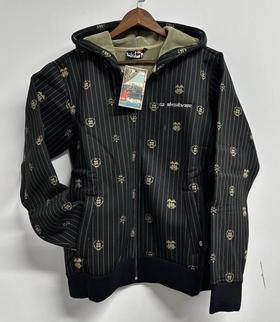 Quiksilver户外运动品牌最新法国原单拉链连帽拉绒卫衣