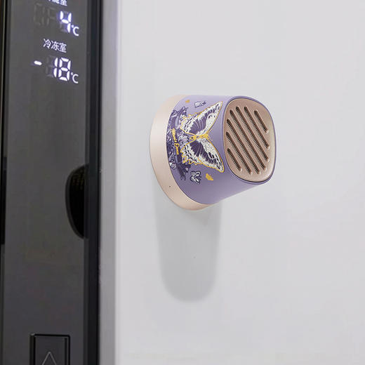 大英博物馆东方梦境系列蝶舞翩翩迷你磁吸手机支架蓝牙音响-蝶翼紫 商品图3