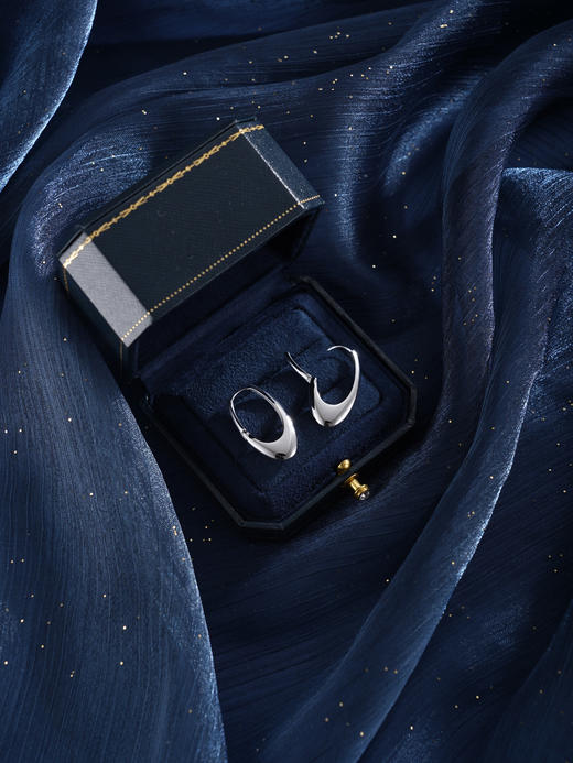 子佩集【时光漫溯】银S925耳环【FYE-1472】时尚扣环圆圈2601 商品图3