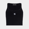 DSQUARED2 女士D2倒置刺绣性感背心 黑色 S75NL0053 D20102 900 商品缩略图0