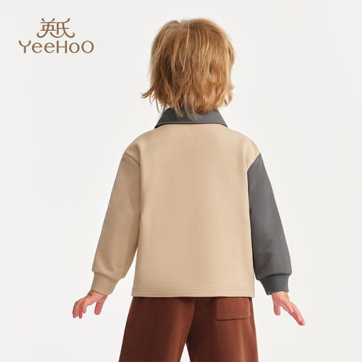 【英氏】【米雷联名款】【90-130】男童春秋polo领卫衣 商品图3