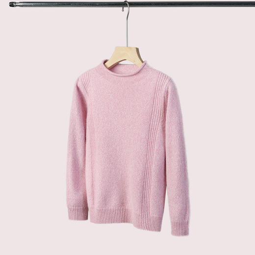 PALUOPO/PL 100%山羊绒 半高领童衫ET2F8392R/约重238g帕罗 商品图9