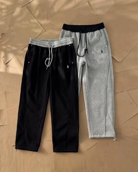 F013020冬季新款纯棉廓形宽松弯刀休闲卫裤