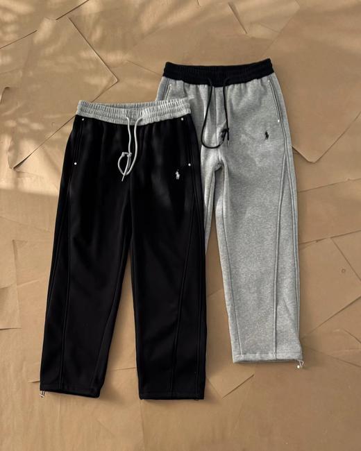 F013020冬季新款纯棉廓形宽松弯刀休闲卫裤 商品图0