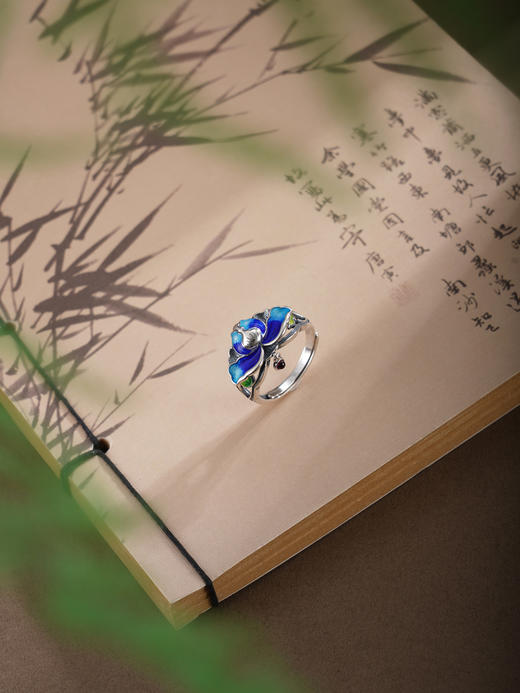 子佩集【莲华嘉瑞】银S925戒指【JZ01276】仿古珐琅彩2601 商品图3
