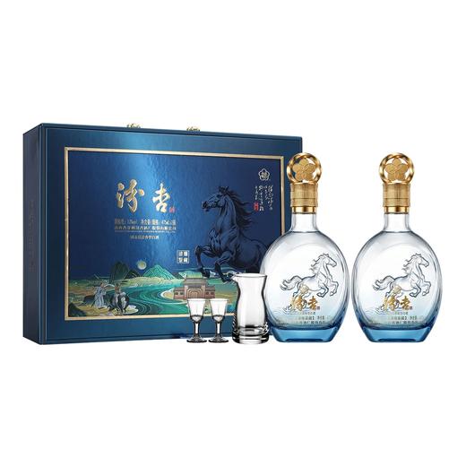 【马年新品】汾杏 清雅鉴藏（马） 清香型白酒  53度 475ml*2瓶礼盒装 475ml*2*5整箱 商品图1