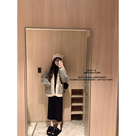 金蘑菇菇 漫不经心的时髦 白鹿毛衣套组 / 流苏毛衣 商品图4