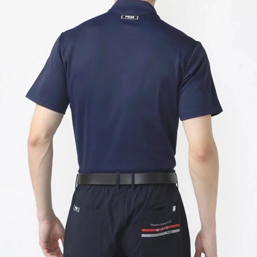 PING 高尔夫男士 夏季速干 小立领竖印花短袖T恤 吸水速干 商品图8