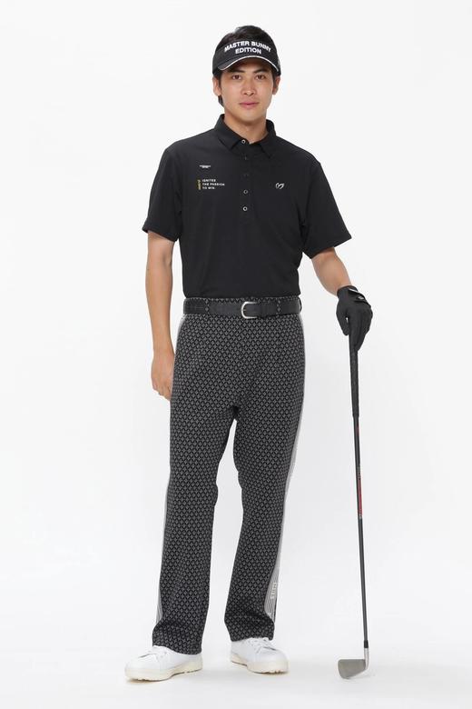 Master Bunny 高尔夫男士 春秋 印花侧边徽标带长裤 宽松垂感直筒裤 商品图8