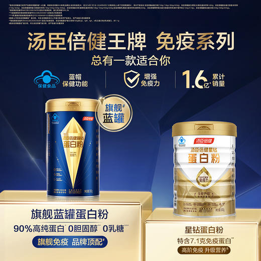 【22g免疫蛋白】汤臣倍健旗舰蓝罐臻钻蛋白粉增强免疫力蛋白粉礼盒 商品图4
