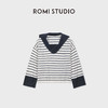 ROMI STUDIO“经典海军风”双纱羊毛竖坑条肌理套头毛织 RWDSST1799 商品缩略图4