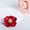 海水AK珍珠红花胸针吊坠8-9mm 商品缩略图0