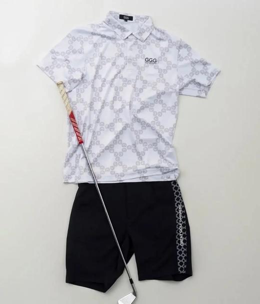 GGG高尔夫 男女同款 GGG印花短袖Polo衫 吸水速干防紫外线 商品图3