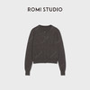 ROMI STUDIO“简约老钱”超细美丽诺绵羊毛混纺圆领开衫RW24LSB1439 商品缩略图0